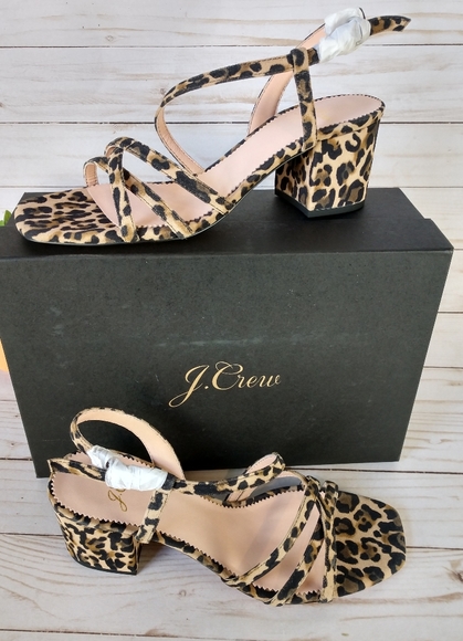 J. Crew Odette Strappy Sandals Leopard Pat… - Picture 7 of 10
